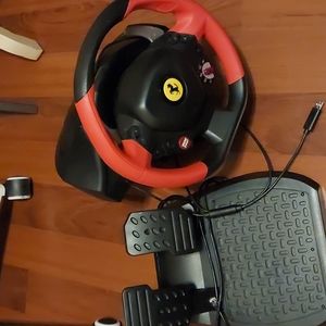 Xbox Thrustmaster steering wheel for racing games